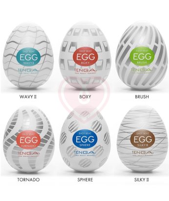 Набор мастурбаторов в форме яйца Tenga Eggs New Standard 6 шт