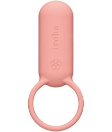 Эрекционное кольцо с клиторальной стимуляцией Iroha SVR Coral Pink розовое