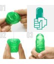 Мини мастурбатор Tenga Uni Emerald зелёный