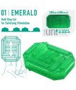 Мини мастурбатор Tenga Uni Emerald зелёный