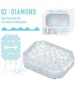 Мини мастурбатор Tenga Uni Diamond прозрачный