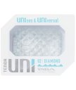 Мини мастурбатор Tenga Uni Diamond прозрачный