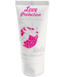 Ароматизированный лубрикант Love Protection Raspberry 50 мл малина