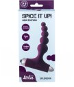 Анальный вибростимулятор с бусинами Spice it up New Edition Splendor бордовый