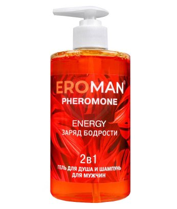 Мужской гель-шампунь с феромонами Eroman Energy Заряд бодрости 430 мл