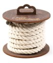Хлопковая верёвка для шибари на катушке белая 3 м