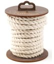 Хлопковая верёвка для шибари на катушке белая 5 м