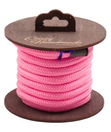 Нейлоновая верёвка для шибари на катушке розовая 3 м 