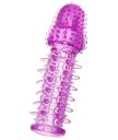 Насадка Toyfa гелевая с рядами усиков фиолетовая