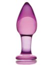 Стеклянная анальная пробка Sexus Glass Lilac фиолетовая