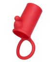 Насадка с эрекционным кольцом ToyFa красная