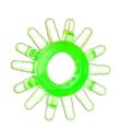 Кольцо эрекционное Toyfa Love Ring с усиками зеленое