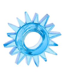 Кольцо эрекционное Toyfa Love Ring Шестерёнка синее