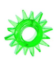 Кольцо эрекционное Toyfa Love Ring Шестерёнка зеленое