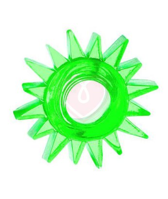 Кольцо эрекционное Toyfa Love Ring Шестерёнка зеленое