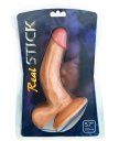 Фаллоимитатор реалистичный изогнутый RealStick Nude 14,5 см телесный