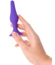 Силиконовая анальная пробка ToyFa A-Toys малая фиолетовая