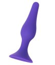 Силиконовая анальная пробка ToyFa A-Toys небольшая фиолетовая