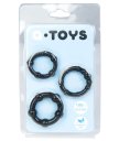 Набор из трёх эластичных колец ToyFa A-Toys чёрные