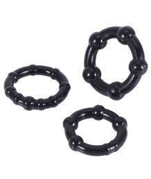 Набор из трёх эластичных колец ToyFa A-Toys чёрные