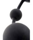 Длинная гибкая анальная цепочка с разными шариками Toyfa A-toys чёрная