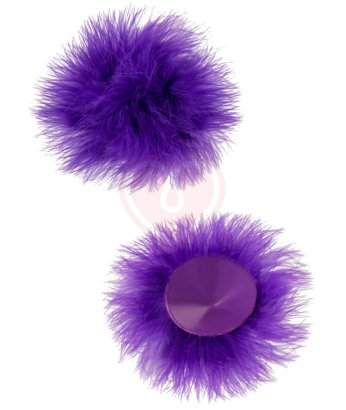 Пэстисы с пухом фиолетовые