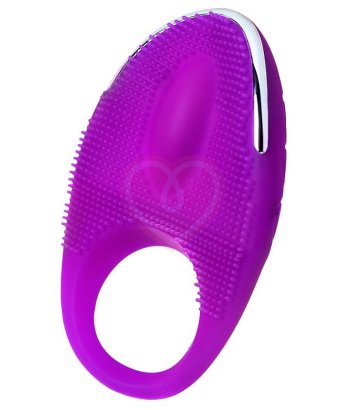 Виброкольцо со стимулятором клитора JOS Rico фиолетовое