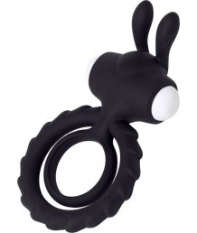 Эрекционное виброкольцо JOS Bad Bunny чёрное