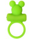 Эрекционное кольцо с вибропулей ToyFa A-Toys зелёное
