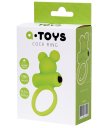Эрекционное кольцо с вибропулей ToyFa A-Toys зелёное