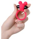 Эрекционное кольцо с вибропулей ToyFa A-Toys розовое