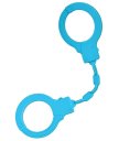 Силиконовые наручники ToyFa A-Toys голубые