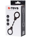 Силиконовые наручники ToyFa A-Toys чёрные