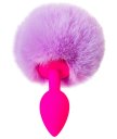 Анальная пробка с хвостом ToDo Sweet bunny розово-фиолетовая