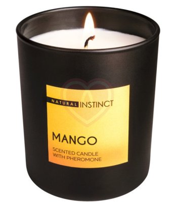 Свеча ароматическая с феромонами Natural Instinct Манго 180 гр