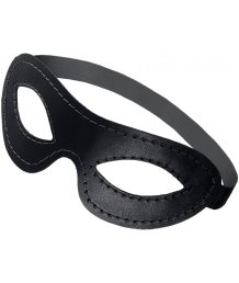 Овальная открытая маска Pecado BDSM черная