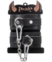 Наручники-браслеты со скругленными углами Pecado BDSM черные