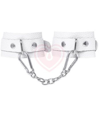 Наручники-браслеты со скругленными углами Pecado BDSM белые