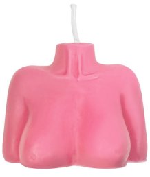 Декоративная свеча Женский силуэт Pecado BDSM розовая