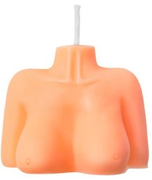 Декоративная свеча Женский силуэт Pecado BDSM оранжевая