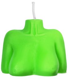 Декоративная свеча Женский силуэт Pecado BDSM зеленая