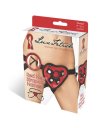 Красные трусики-сердечко для страпона Red Heart Strap-On Harness