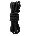 Хлопковая верёвка для связывания Lux Fetish 3 м чёрная