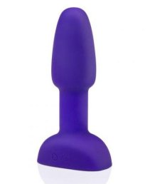 Анальная вибропробка с ротацией b-Vibe Rimming Petite фиолетовая