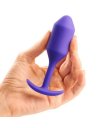 Утяжелённая анальная пробка для ношения b-Vibe Snug Plug 2 малая фиолетовая