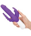 Реалистичный вибратор хай-тёк для двойного проникновения Rabbit фиолетовый