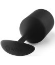 Утяжелённая анальная пробка для ношения b-Vibe Snug Plug 5 большая чёрная