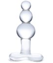 Стеклянная ёлочка Glas Beaded прозрачная