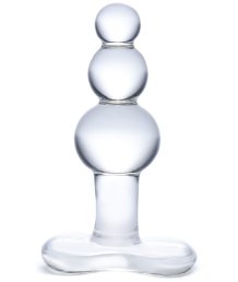 Стеклянная ёлочка Glas Beaded прозрачная