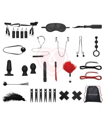 Большой набор из 20 предметов для БДСМ игры Bondage In-A-Box